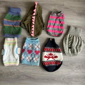 Colorful Knitted Dog Sweaters